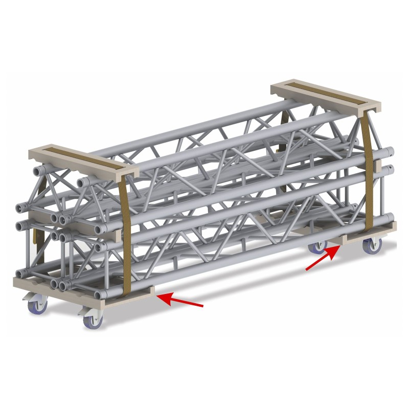 ConteStage BT-TRUSS 29-TROLLEY-BASE - Chariot de transport pour struct