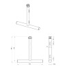 ConteStage BT-TRUSS T-Drop arm BLK 450x445 - With this aluminium 'T' D