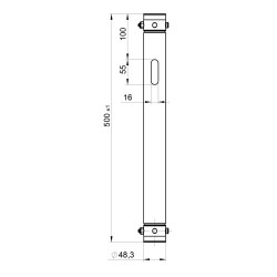 ConteStage BT-TRUSS Tube BLK 500 - BT-TRUSS TUBE is mainly used to ext