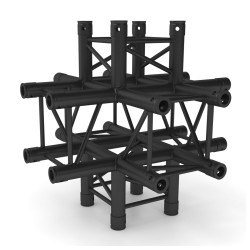 ConteStage AGQUA-08 blk - Jonction Quatro 6 directions noire