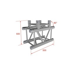 ConteStage QUATRO-A03 - Angle quatro290 charge lourde 3dir. 90°+mancho