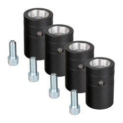 ConteStage BT-TRUSS QUAT 29 - BOX Coupler Set FEMALE BLK - Jeu de 4 co