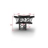 ConteStage AG29-033 blk - Angle 290mm 3 directions 90°sommet droit Noi