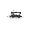 ConteStage AG29-036 blk - Té horizontal 290mm 3 directions Noir