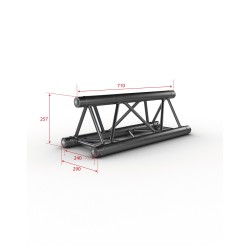 ConteStage PT29-071 blk - Poutre aluminium 290 mm longueur 71cm Noire