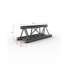 ConteStage PT29-071 blk - Poutre aluminium 290 mm longueur 71cm Noire