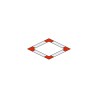 ConteStage AGDUO29-02 blk - Angle échelle 2 directions 90° plat Noir
