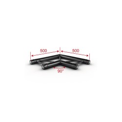 ConteStage AGDUO29-02 blk - Angle échelle 2 directions 90° plat Noir