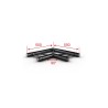 ConteStage AGDUO29-02 blk - Angle échelle 2 directions 90° plat Noir