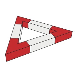 ConteStage AGQUA-01 W - Angle Quatro 2 directions 100cm 60° WHITE