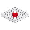 ConteStage AGQUA-06 W - Jonction Quatro 4 directions WHITE