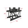 ConteStage QUATRO-A03 blk - Angle 290 c lourde 3dir. 90° manchons BLAC