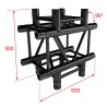 ConteStage QUATRO-A04 blk - Angle 290 c lourde 4dir. 90° manchons BLAC