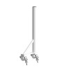 ConteStage SUP-ARM60W - Extension 50cm, 50mm, 2 pinces SWL 60kg - Blan