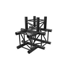 ConteStage QUATRO-A05 blk - Angle carré Alu - 4 directions T Horizonta