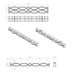 ConteStage STACK290B - Intercalaire de stockage en pvc pour structure 