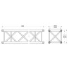 ConteStage QUATRO39-300 blk - Quatro alu 390 charge lourde lg 300cm No