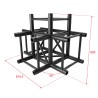 ConteStage QUATRO39-A05 blk - Angle Quatro 390 4 directions 90° - Noir
