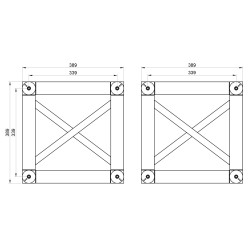 ConteStage AGCUB390 blk - Cube jonction noir pour série QUATRO39 - Noi