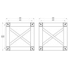 ConteStage AGCUB390 blk - Cube jonction noir pour série QUATRO39 - Noi