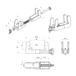 ConteStage PLTS-c1 - Pince d'assemblage de plateforme PLTS