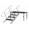ConteStage PLT-st60100 - Escalier réglable de 0,6 m à 1 m 4 marches