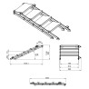 ConteStage PLT-st60100 - Escalier réglable de 0,6 m à 1 m 4 marches