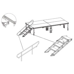 ConteStage PLT-sth1 - Garde corps pour escalier réglable