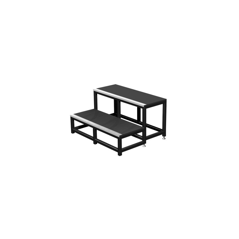 ConteStage PLT-stm40 - Escalier modulaire 2 marches hauteur 20 et 40 c