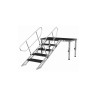 ConteStage PLT-st80140 - Escalier réglable de 0,8m à 1,4m 5 marches