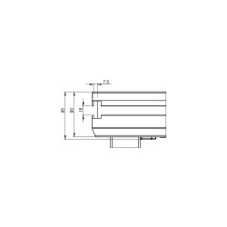 ConteStage PLTS-2x0,5 - Plateforme 2x0,5m antidérapant 750 kg/m2- noir