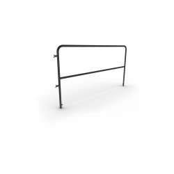 ConteStage PLTPRO-Hh2x1 - Garde corps pour plateforme PLTPRO 2m black