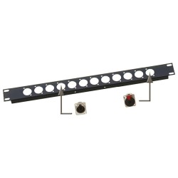 JVcase RP 1U/XLR - Rackpanel XLR (D-size) - JV CASE Rackpanel 1 unit f