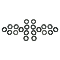 JVcase MS-03 - 20x black pvc washer M6