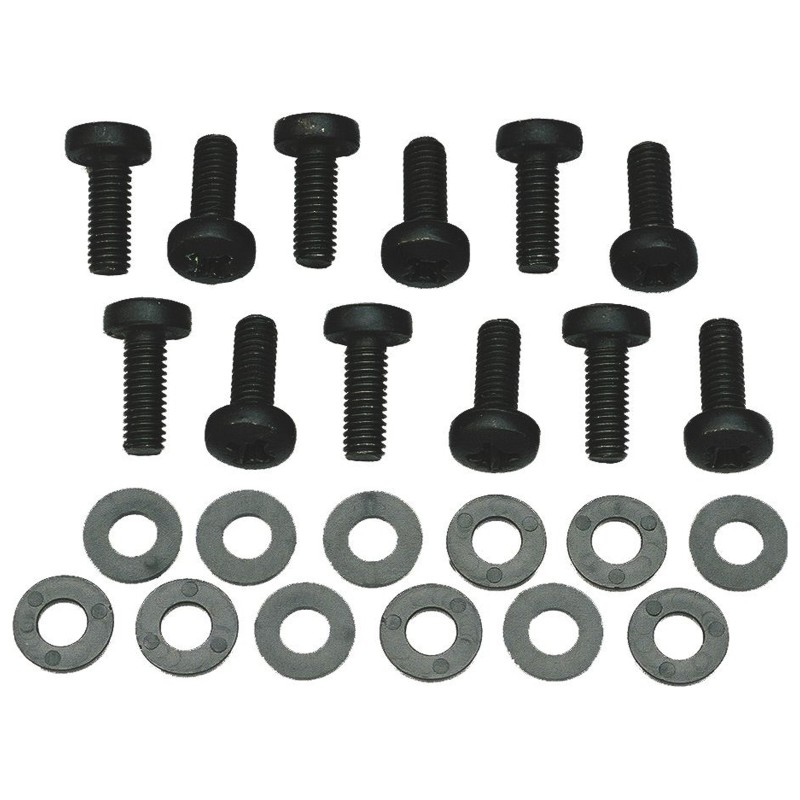 JVcase MS-04 - 12x Rack bolt M6x16 + 12x plastic washer