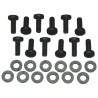 JVcase MS-04 - 12x Rack bolt M6x16 + 12x plastic washer