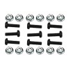 JVcase MS-06 - 12x Rack bolt M6x20 + 12x Hexagon flange nuts M6.