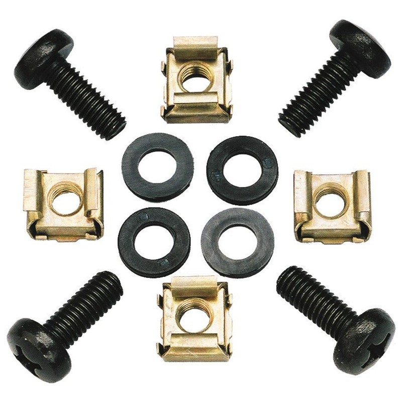 JVcase MS-00 - 4x screw M6x16 + 4x plastic washer + 4x cagenut 2.2mm