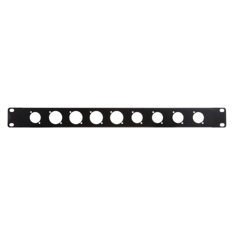 JVcase RP 1U - 4xTRUE1 F - 5xD-size - 1U Rack panel to hold 4x Neutrik