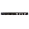 JVcase RP 1U - 4xTRUE1 F - 5xD-size - 1U Rack panel to hold 4x Neutrik