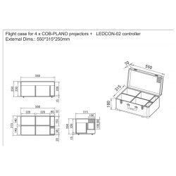 JVcase CASE for 4x COB-PLANO - JV CASE Mallette légère et compacte, sp