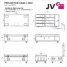 JVcase PROJECTOR CASE 2 Mk2 - Flight case empilable de 120x60 cm équip