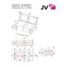 JVcase CASE FOR 4x BT-NONABEAM - Case pour le transport de 4x projecte