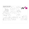 JVcase PROJECTOR CASE 4 - JV Case pour le transport de 4x projecteurs 