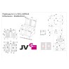 JVcase MOVING HEAD CASE 4 - Flightcase pour 2x lyres BTX-CIRRUS