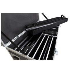 JVcase CASE FOR 4xBT-AKKUPOLE - Flightcase pour 4 ensembles complets d