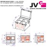 JVcase MOVING HEAD CASE 9 - Flight case empilable conçu pour transport
