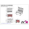 JVcase CASE FOR 4x BT-CHROMA800 - Flight case pour le transport de 4x 
