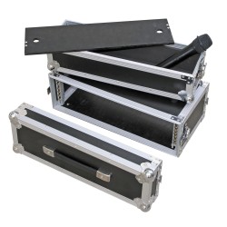 JVcase MICRO CASE 3U - 19" rack case 3U, reduced depth 230mm/300mm