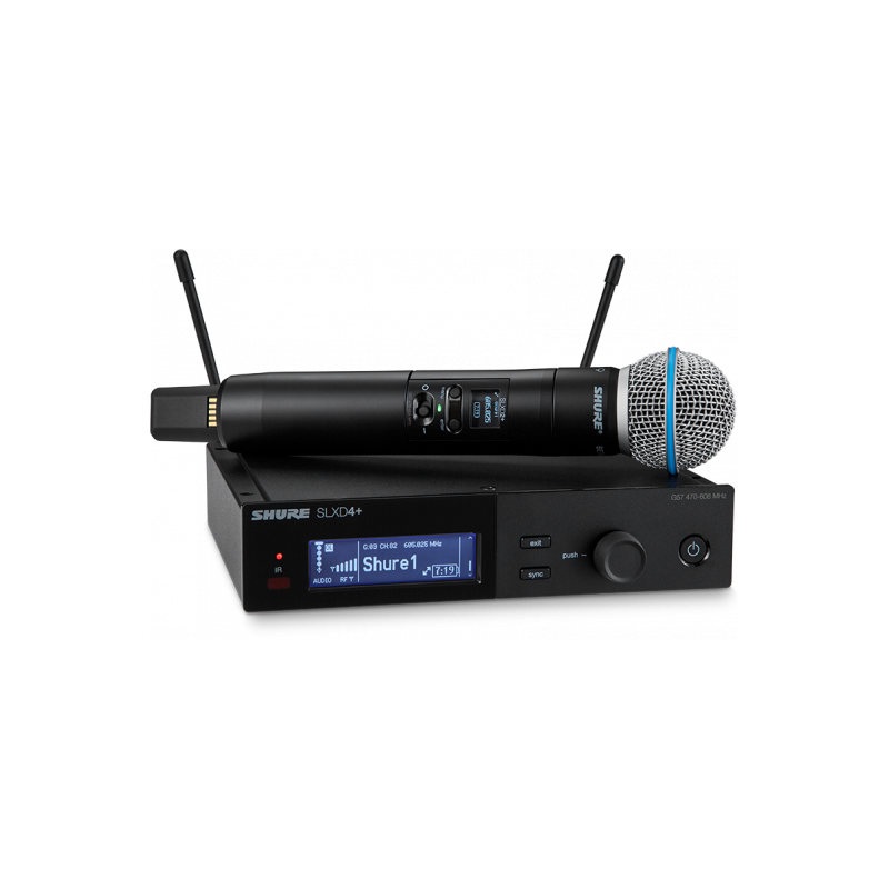 Shure SLXD24+E Beta 58A G65 - Système HF numérique | Ubico Musique Dax
